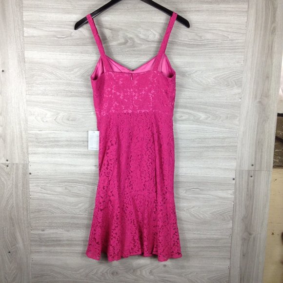 Chelsea28 Pink Sleeveless Lace Midi Dress - Picture 5 of 7